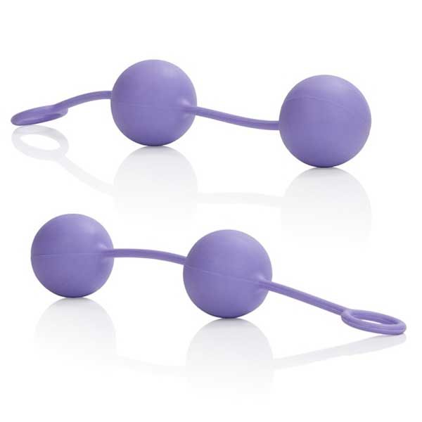 Фиолетовые вагинальные шарики Lia Love Balls - фото, отзывы