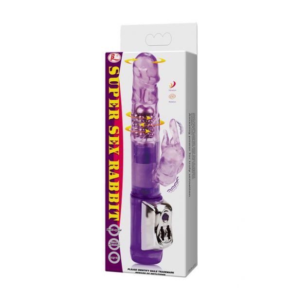 Фиолетовый вибратор Super Sex Rabbit - 21,5 см. - фото 8