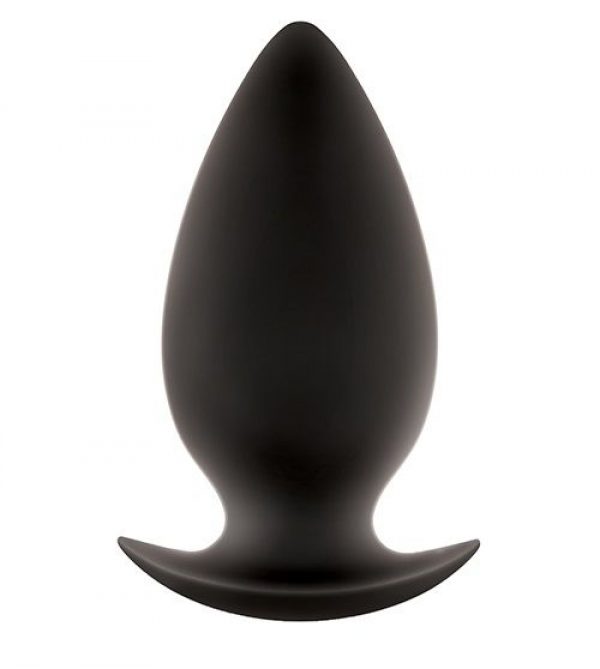 Чёрная анальная пробка большого размера Renegade Spades для ношения - 11,1 см. - фото, отзывы