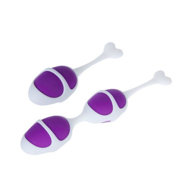 Фиолетовые вагинальные шарики из силикона: 2+1 - фото, отзывы