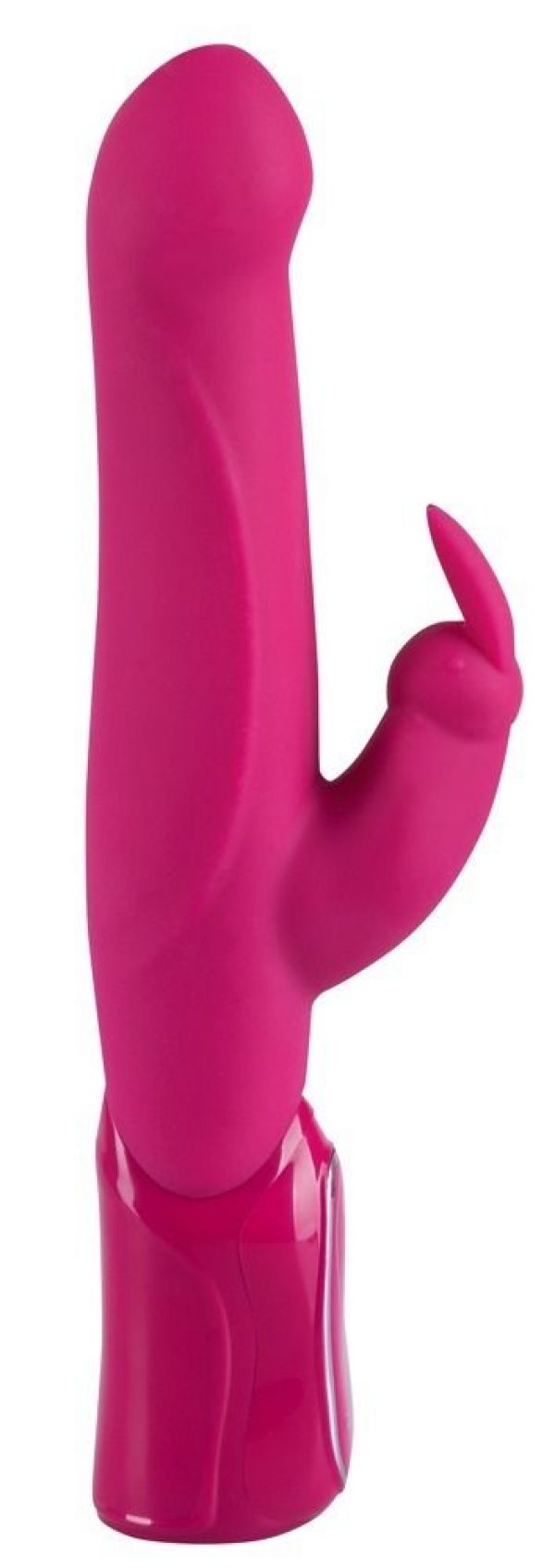 Ярко-розовый вибратор The Hammer - 30,5 см. - фото, отзывы
