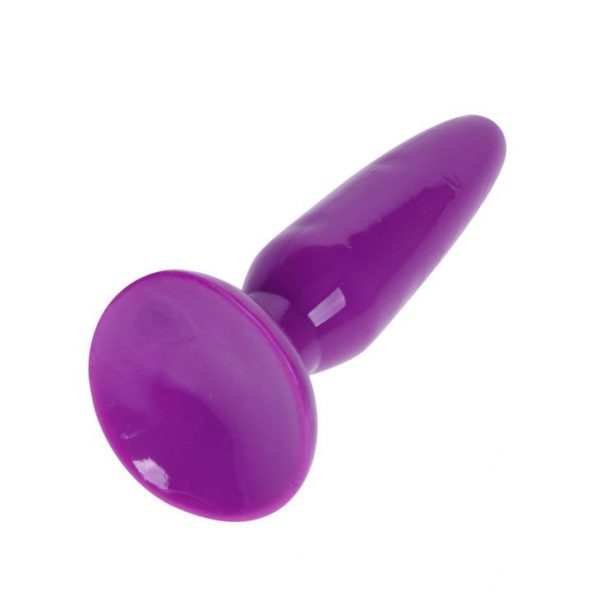 Фиолетовая анальная пробка с присоской - 13,5 см. - фото 3