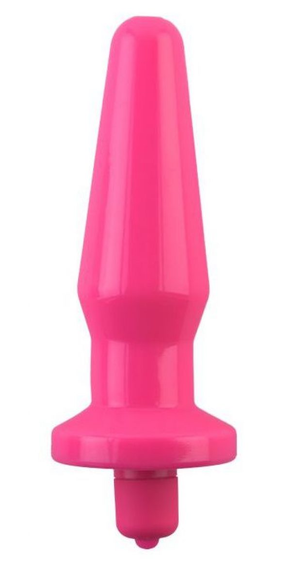 Розовая вибровтулка с закруглённым кончиком POPO Pleasure - 12,4 см. - фото, отзывы