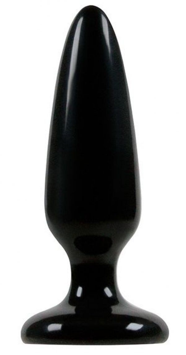 Малая чёрная анальная пробка Jelly Rancher Pleasure Plug Small - 10,2 см. - фото, отзывы
