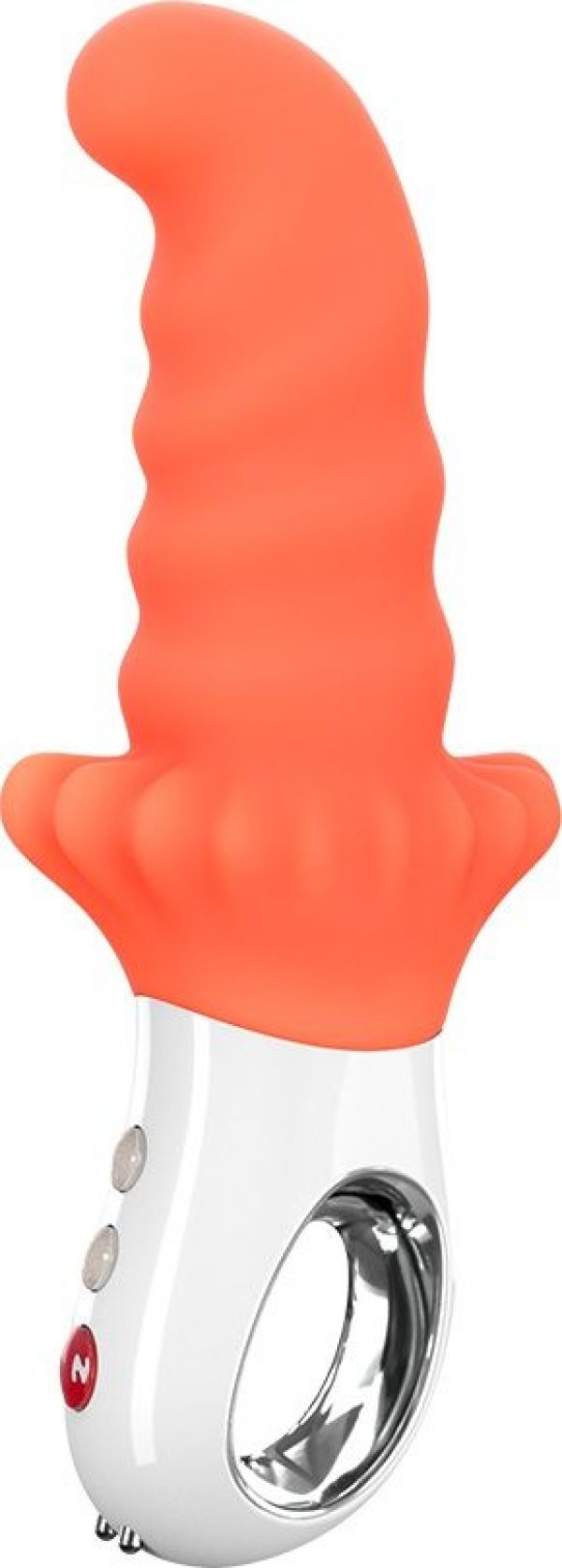 Оранжевый вибромассажёр G5 Vibe MOODY - 18,8 см. - фото, отзывы