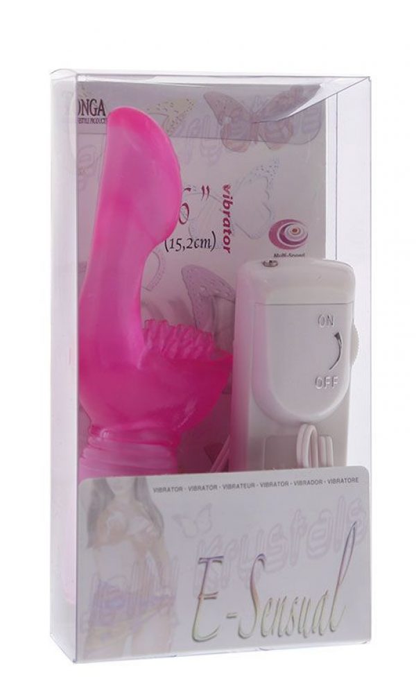 Розовый вибростимулятор-пальчик E-SENSUAL - фото, отзывы