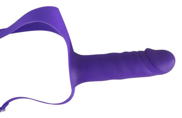 Фиолетовые трусики с фаллосом StrapOn for Lovers - 18 см. - фото 3