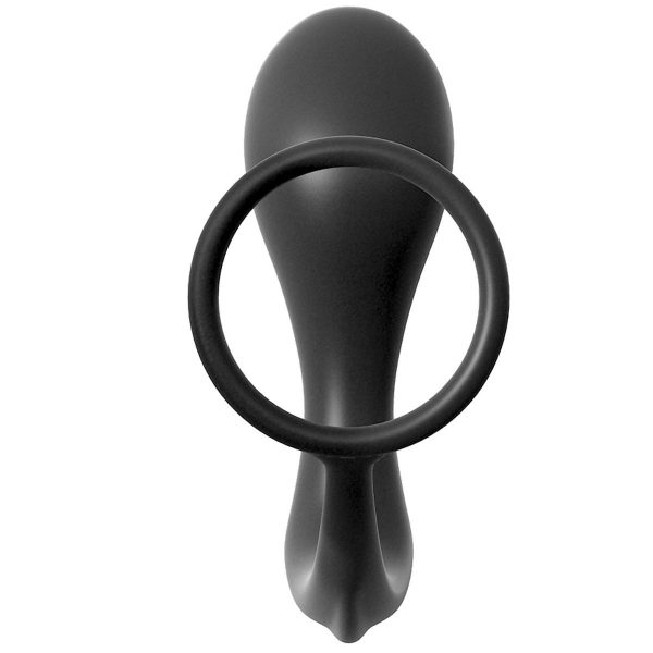 Эрекционное кольцо Ass-Gasm Cockring Advanced Plug с анальной пробкой - фото 3