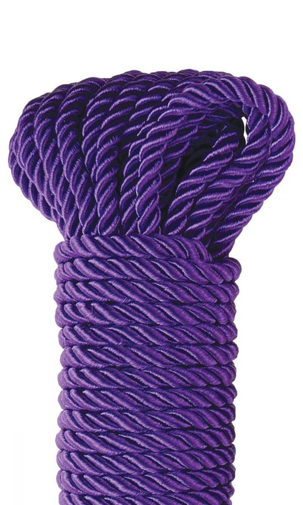 Фиолетовая веревка для фиксации Deluxe Silky Rope - 9,75 м. - фото 3