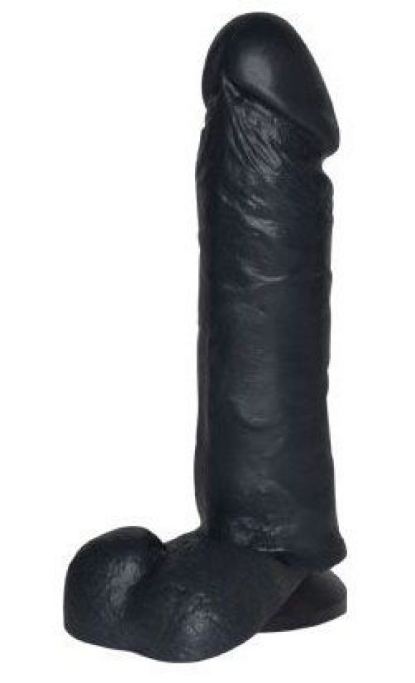 Чёрный фаллоимитатор на присоске Sitabella - 18,9 см.