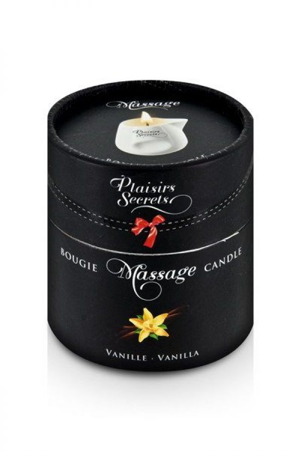 Массажная свеча с ароматом ванили Bougie Massage Gourmande Vanille - 80 мл. - фото, отзывы