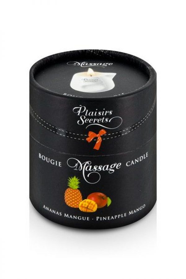 Массажная свеча с ароматом манго и ананаса Bougie de Massage Ananas Mangue - 80 мл. - фото, отзывы