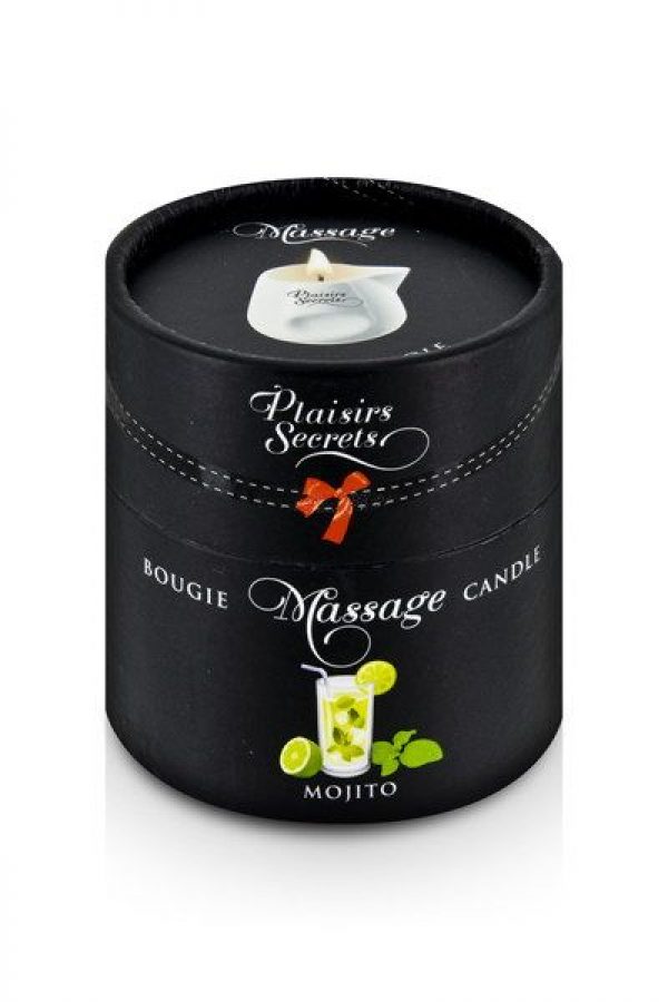 Массажная свеча с ароматом мохито Bougie de Massage Mojito - 80 мл. - фото, отзывы