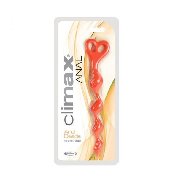 Анальная цепочка Climax Anal Silicone Swirl - 27 см. - фото, отзывы