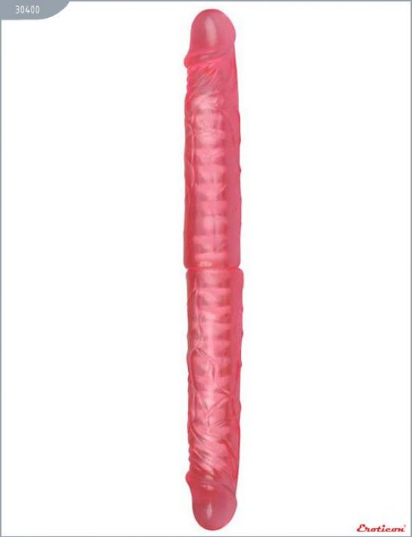 Розовый фаллоимитатор с хребтом - 36 см. - фото 4