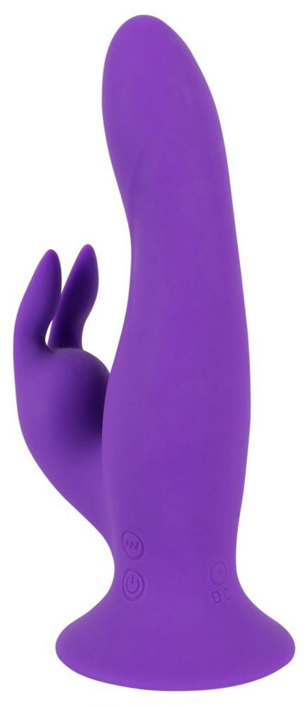 Фиолетовый силиконовый вибратор типа rabbit Pure Lilac Vibes Rabbit - 18 см. - фото, отзывы