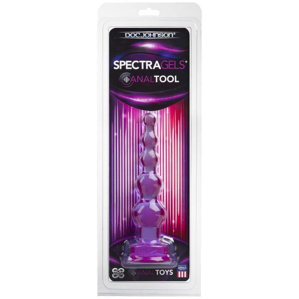 Фиолетовая анальная ёлочка SpectraGels Purple Anal Tool - 17,5 см. - фото, отзывы