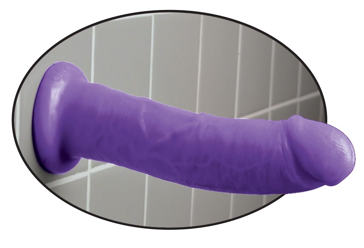 Фиолетовый фаллоимитатор с присоской 8 Dillio - 21,6 см. - фото, отзывы. 