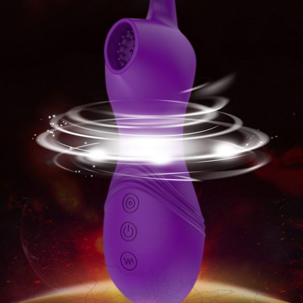 Фиолетовый вакуумный бесконтактный стимулятор-вибратор Venera - фото 3