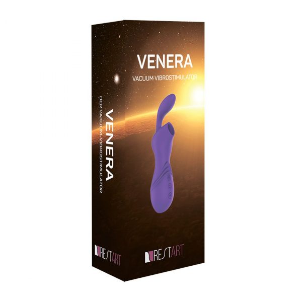 Фиолетовый вакуумный бесконтактный стимулятор-вибратор Venera - фото 4
