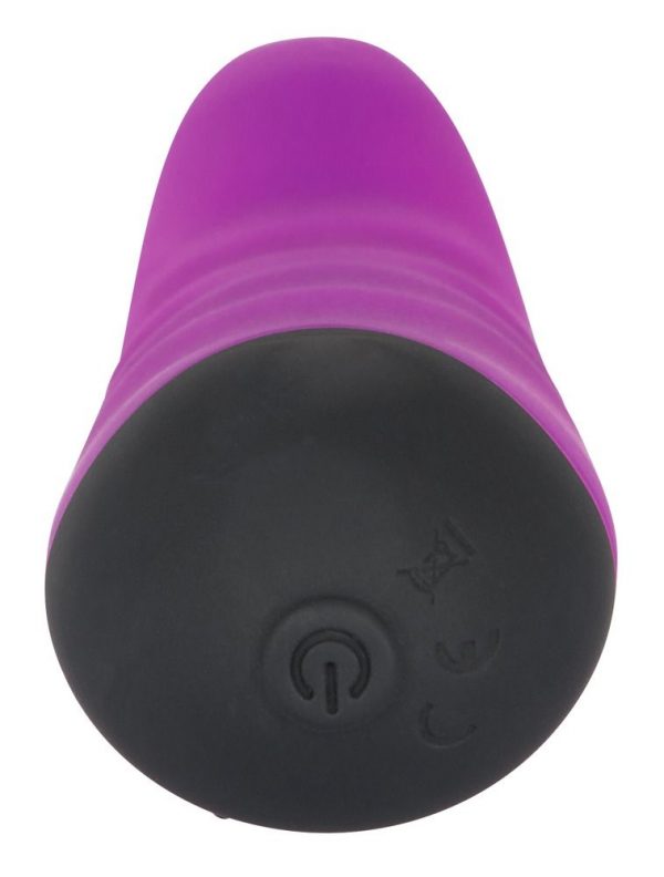 Фиолетовый мини-вибратор Colorful Joy - 13 см. - фото, отзывы