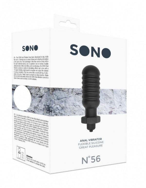 Анальный вибростимулятор SONO №56 - 10 см. - фото, отзывы