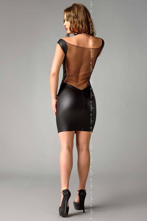 Облегающее платье из материала под кожу Joline - фото, отзывы