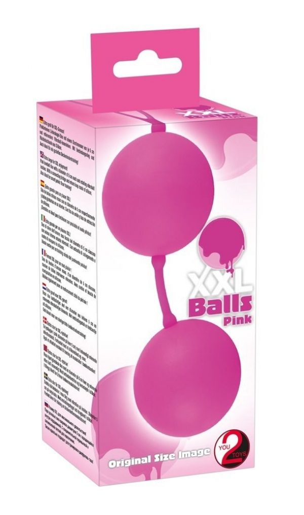 Розовые вагинальные шарики XXL Balls - фото 3