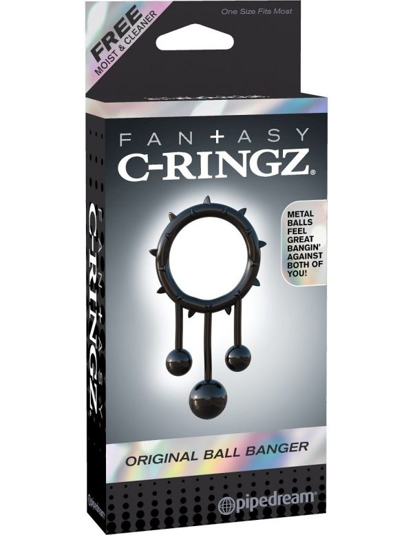 Чёрное эрекционное кольцо Original Ball Banger - фото, отзывы