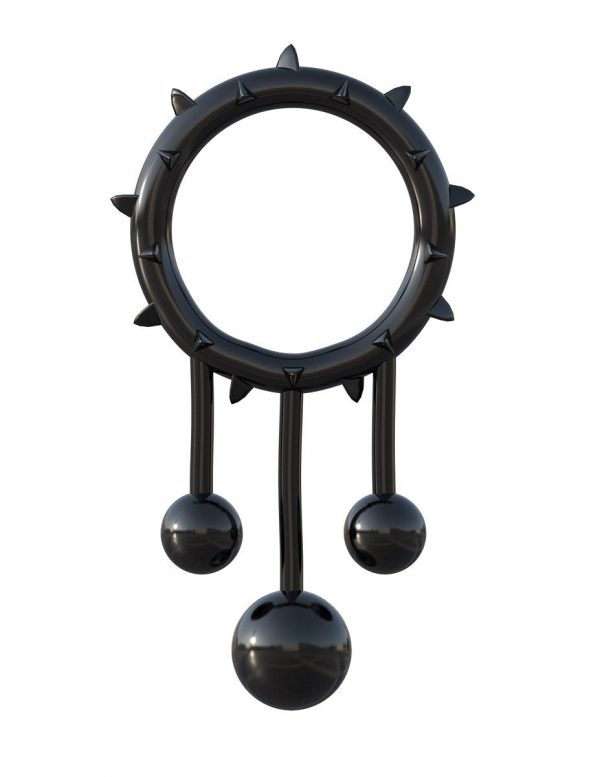 Чёрное эрекционное кольцо Original Ball Banger