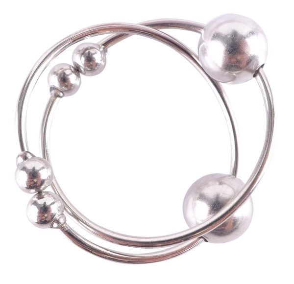 Серебристые колечки для сосков Silver Nipple Bull Rings - фото 3