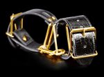 Черные с золотом наручники Cuffs
