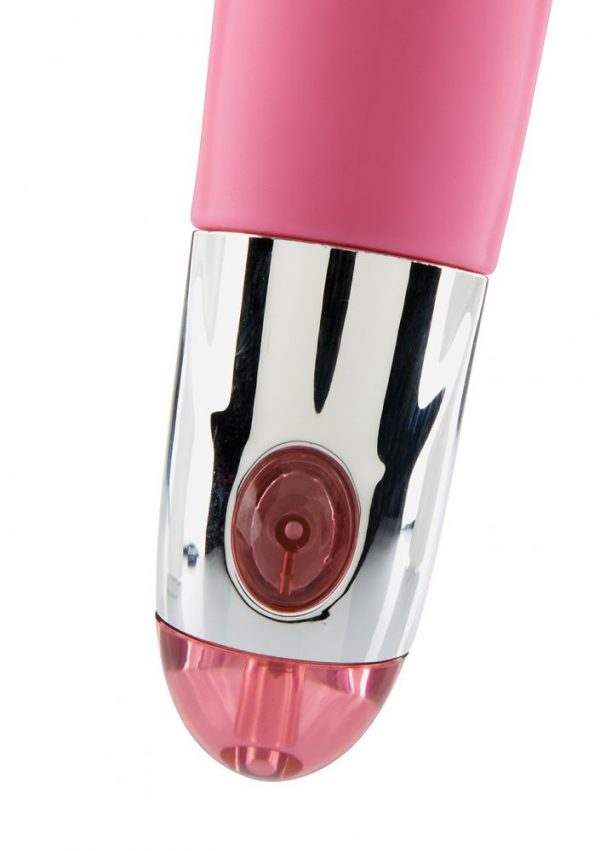 Розовый вибратор Lovely Vibes Laced - 18,5 см. - фото, отзывы