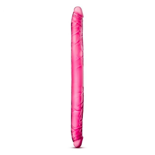 Розовый двусторонний фаллоимитатор B Yours 16  Double Dildo - 40,6 см. - фото, отзывы