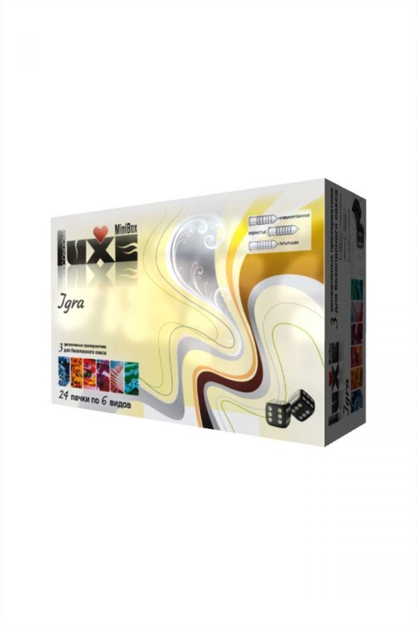 Презервативы Luxe Mini Box Игра - 1 блок (24 уп. по 3 шт. в каждой) - фото, отзывы