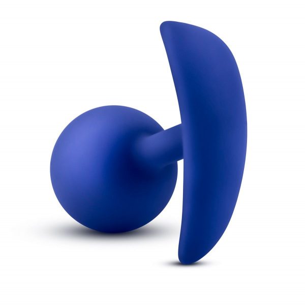 Синяя анальная пробка для ношения Performance Wearable Vibro Plug - 8,4 см. - фото, отзывы