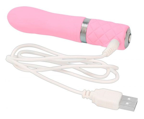 Розовый мини-вибратор Flirty - 11 см. - фото, отзывы
