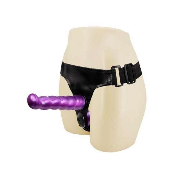 Фиолетовый стапон с двумя насадками - 18 см. - фото, отзывы