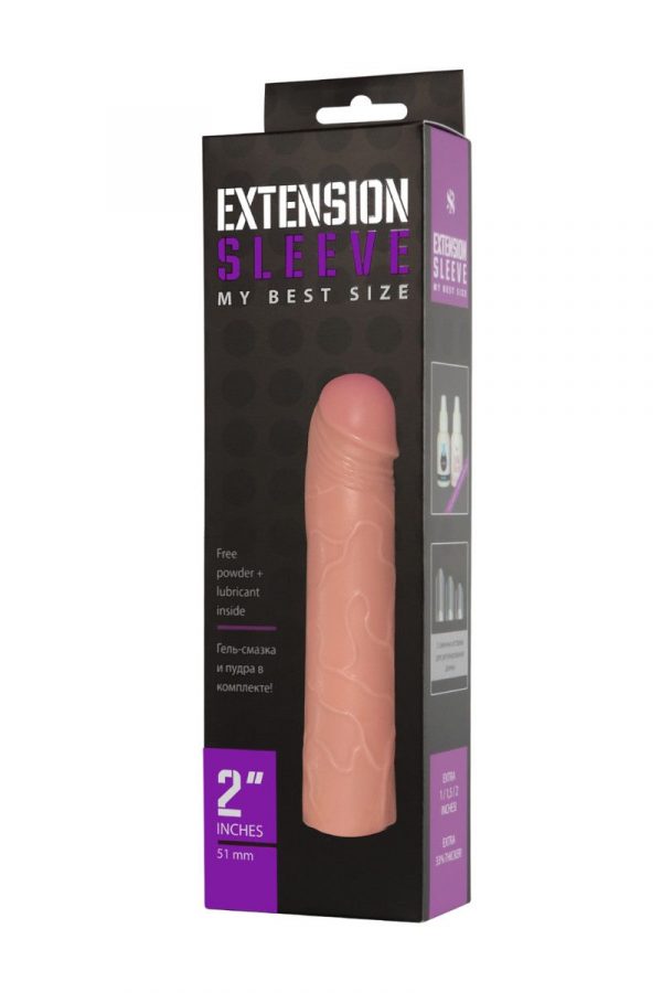 Насадка-удлинитель Extension sleeve телесного цвета - 18,5 см. - фото, отзывы