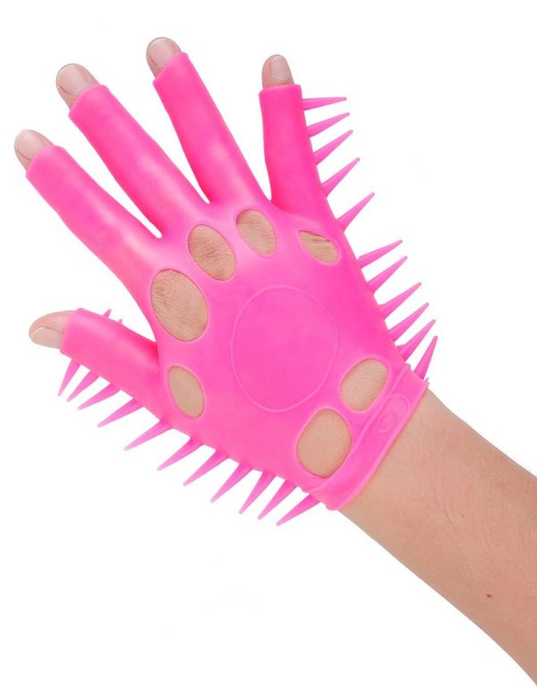 Розовая перчатка для мастурбации Luv Glove - фото, отзывы